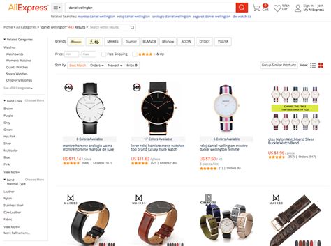 how to find brands on aliexpress